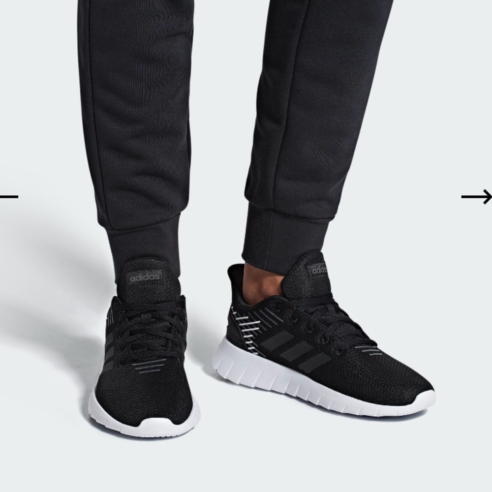 Black adidas tennis shoes